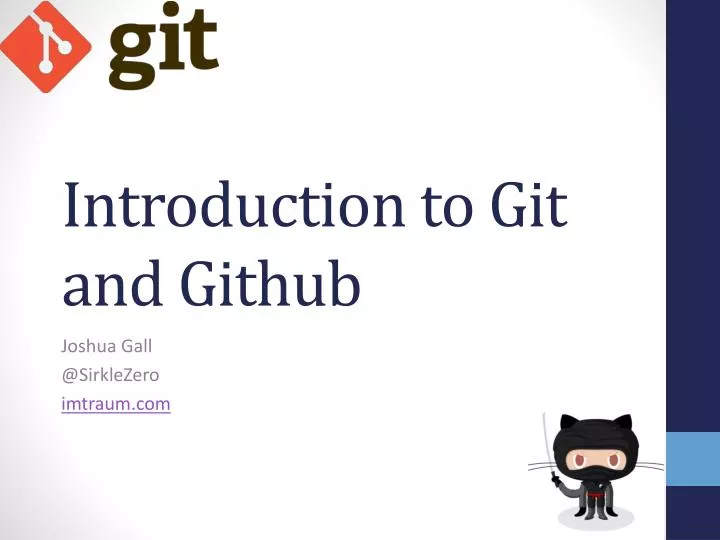 introduction to git and github