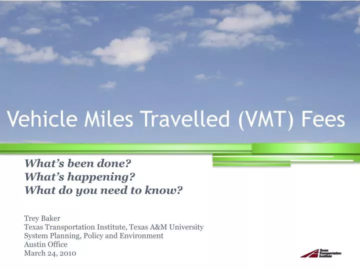 vehicle miles travelled vmt fees