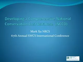 Developing a Comprehensive National Conservation Cost Database (NCCD)