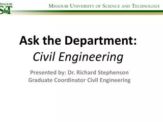 Ask the Department: Civil Engineering