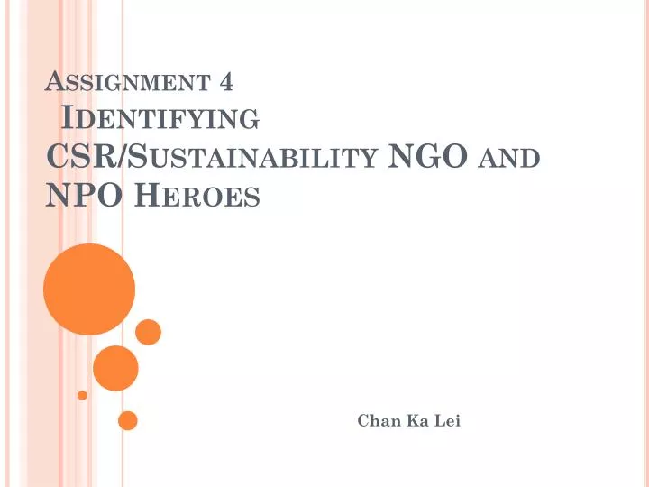 assignment 4 identifying csr sustainability ngo and npo heroes