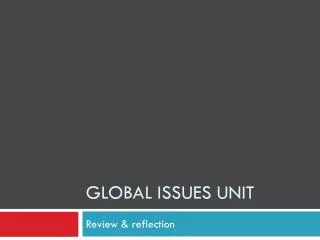 global issues unit