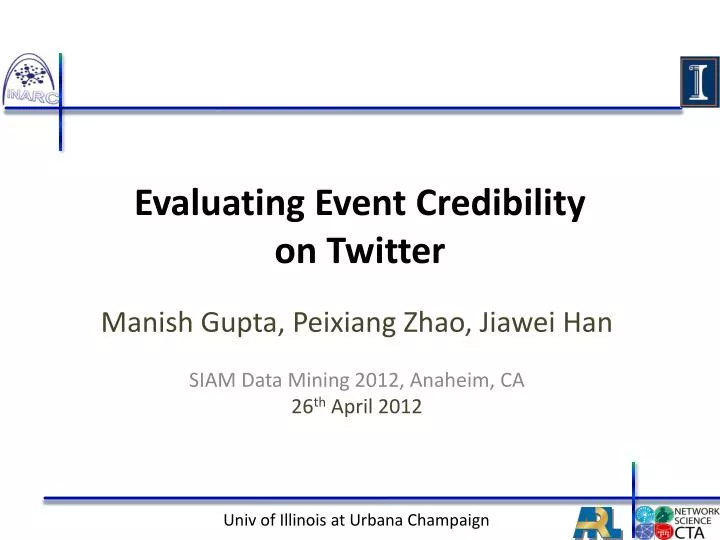 evaluating event credibility on twitter