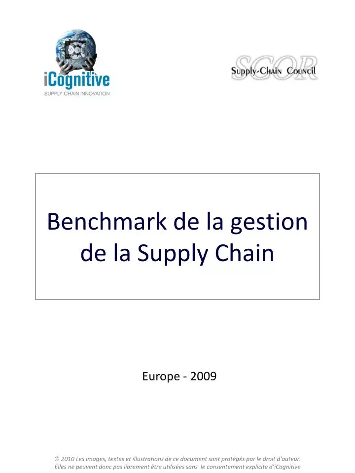 benchmark de la gestion de la supply chain