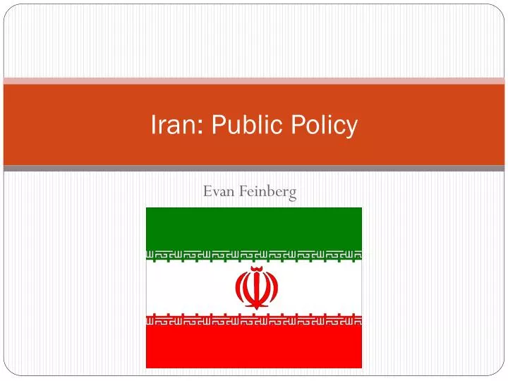 iran public policy