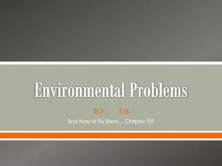 Environmental Problems