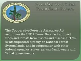 forest service tribal forest health projects