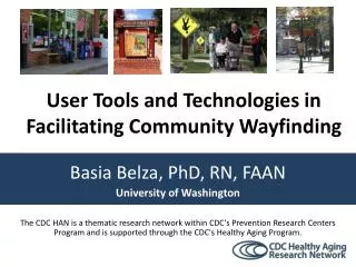 Basia Belza, PhD, RN, FAAN University of Washington