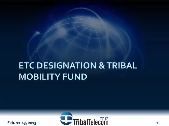 etc designation tribal mobility fund