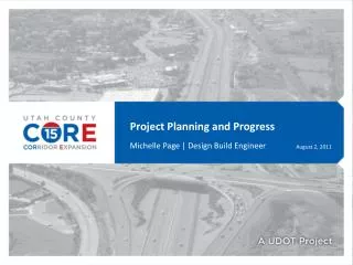 Project Planning and Progress