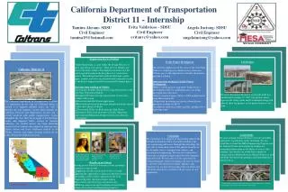 California Department of Transportation District 11 - Internship