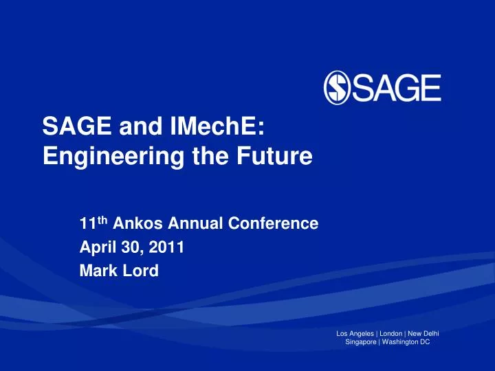 sage and imeche engineering the future
