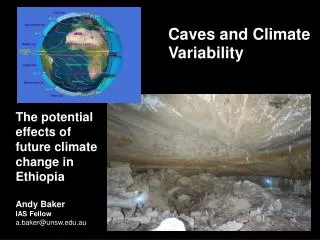 Caves and Climate Variability