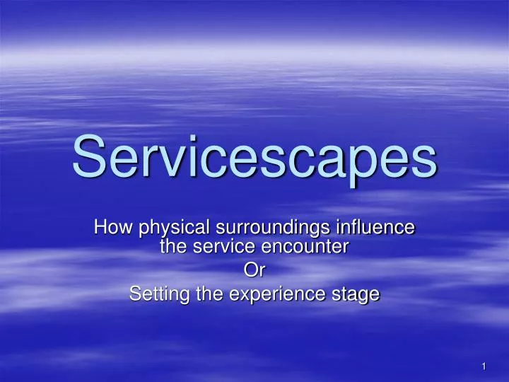 servicescapes
