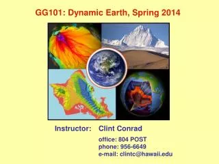 GG101: Dynamic Earth, Spring 2014