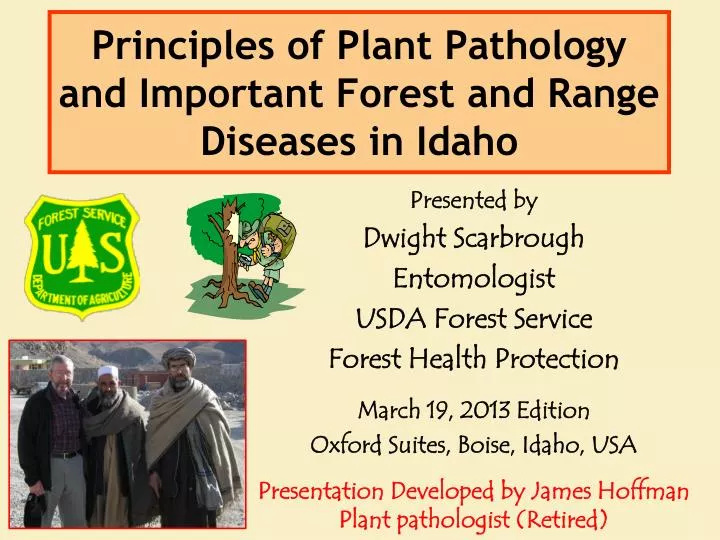 principles of plant pathology and important forest and range diseases in idaho
