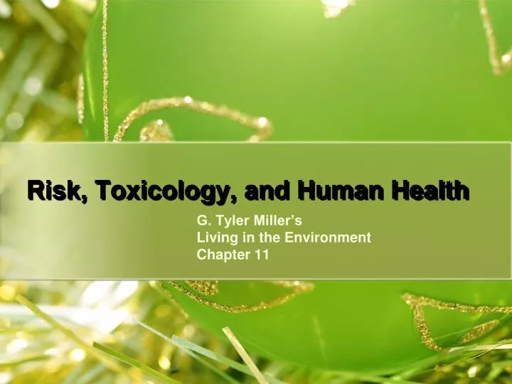 risk toxicology and human health