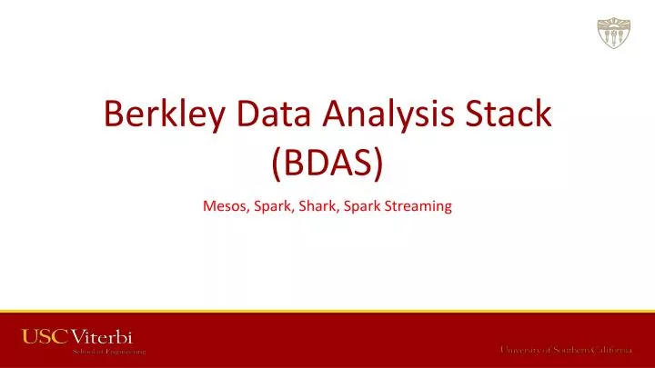 berkley data analysis stack bdas