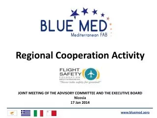 Regional Cooperation Activity JOINT MEETING OF THE ADVISORY COMMITTEE AND THE EXECUTIVE BOARD Nicosia 17 Jan 2014