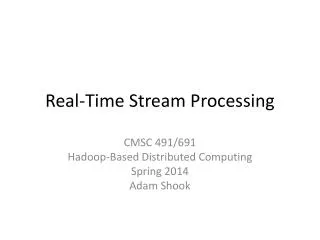 Real-Time Stream Processing
