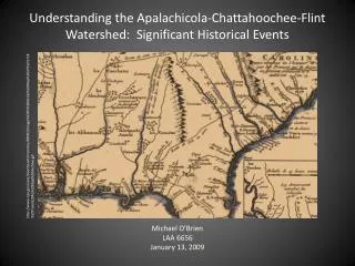 Understanding the Apalachicola-Chattahoochee-Flint Watershed: Significant Historical Events