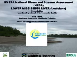 US EPA National Rivers and Streams Assessment (NRSA) LOWER MISSISSIPPI RIVER (Louisiana)