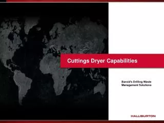 Cuttings Dryer Capabilities