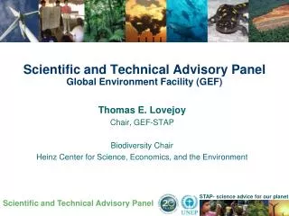 Scientific and Technical Advisory Panel Global Environment Facility (GEF)