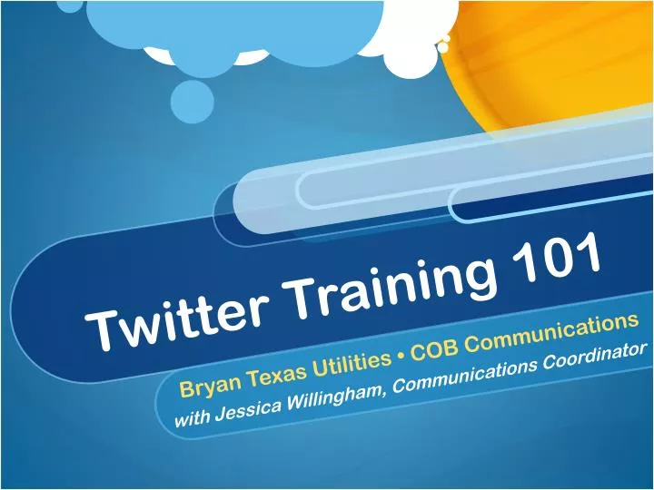 twitter training 101