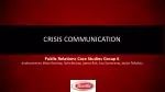 Crisis Communication - slide 1
