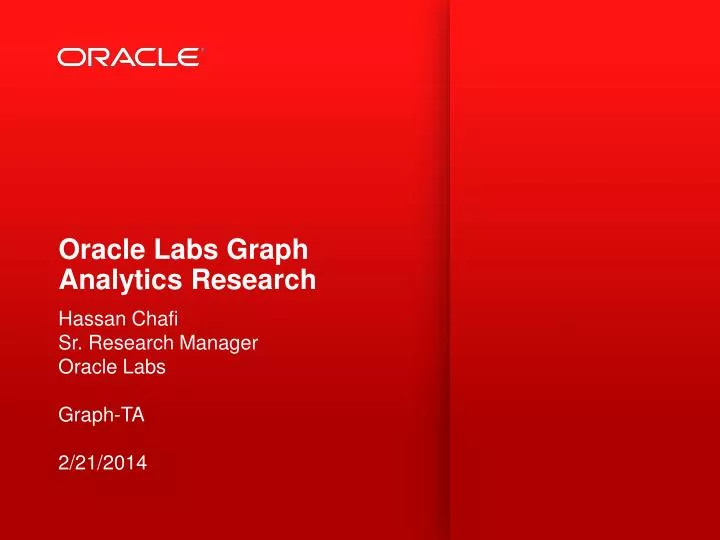 oracle labs graph analytics research