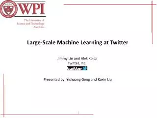 Large-Scale Machine Learning at Twitter