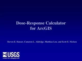 Dose-Response Calculator for ArcGIS