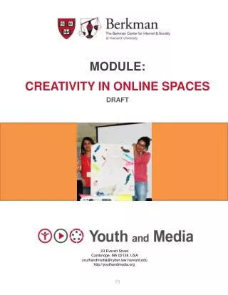 Module: Creativity in Online Spaces Draft