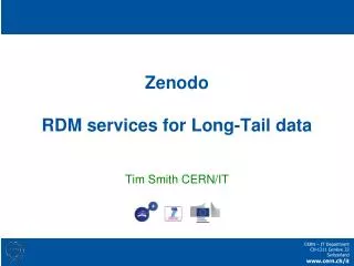 Zenodo RDM services for Long-Tail data
