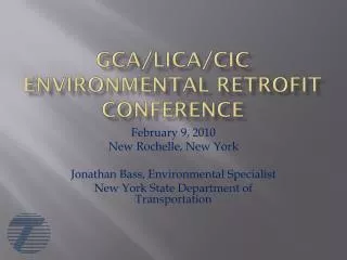 GCA/LICA/CIC Environmental Retrofit Conference