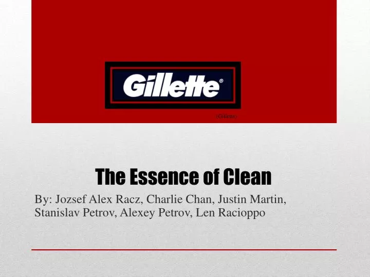 the essence of clean