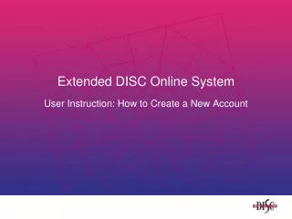 Extended DISC Online System