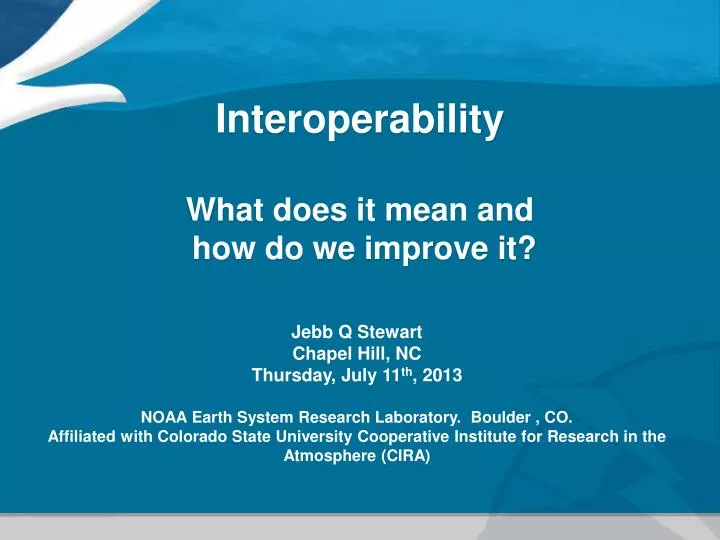 interoperability what does it mean and how do we improve it