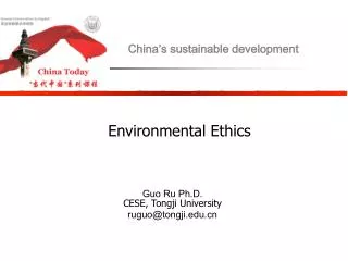 Environmental Ethics