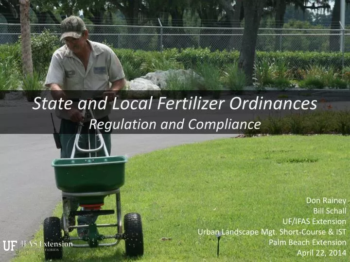 state and local fertilizer ordinances regulation and compliance