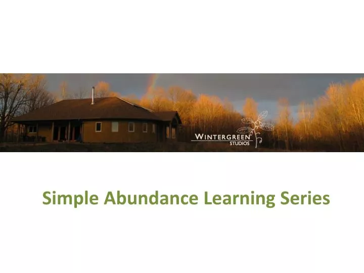 simple abundance learning series