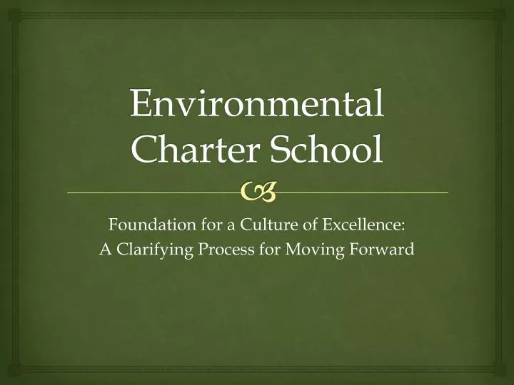 environmental charter school