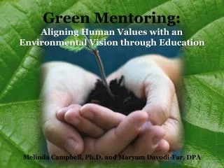 Green Mentoring: Aligning Human Values with an Environmental Vision through Education
