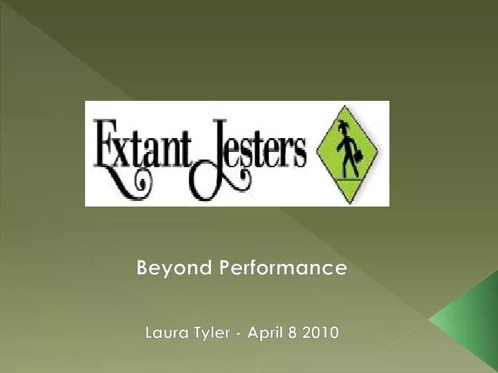 beyond performance laura tyler april 8 2010