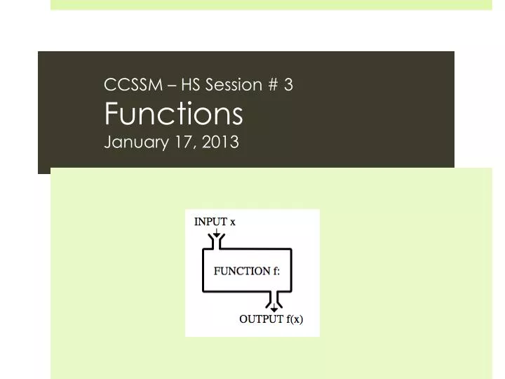 ccssm hs session 3 functions january 17 2013