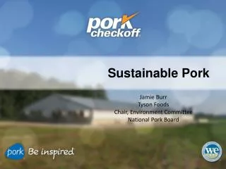 Sustainable Pork