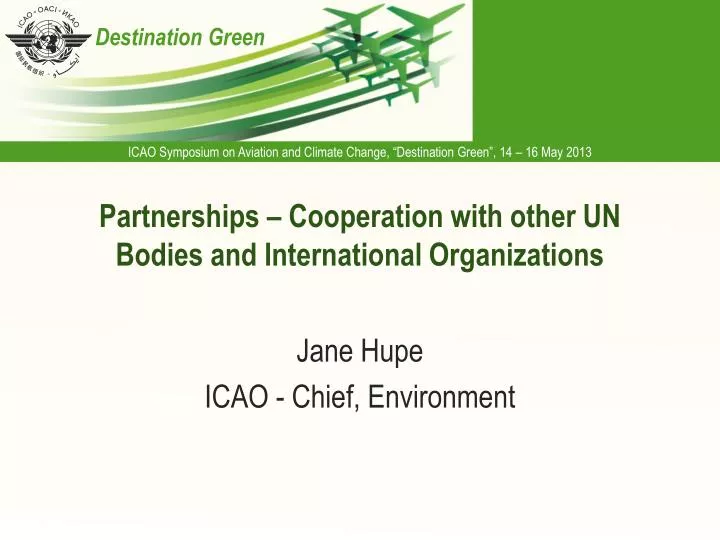 partnerships cooperation with o ther un bodies and international organizations