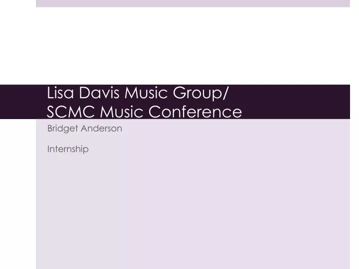 lisa davis music group scmc music conference