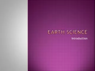 Earth Science